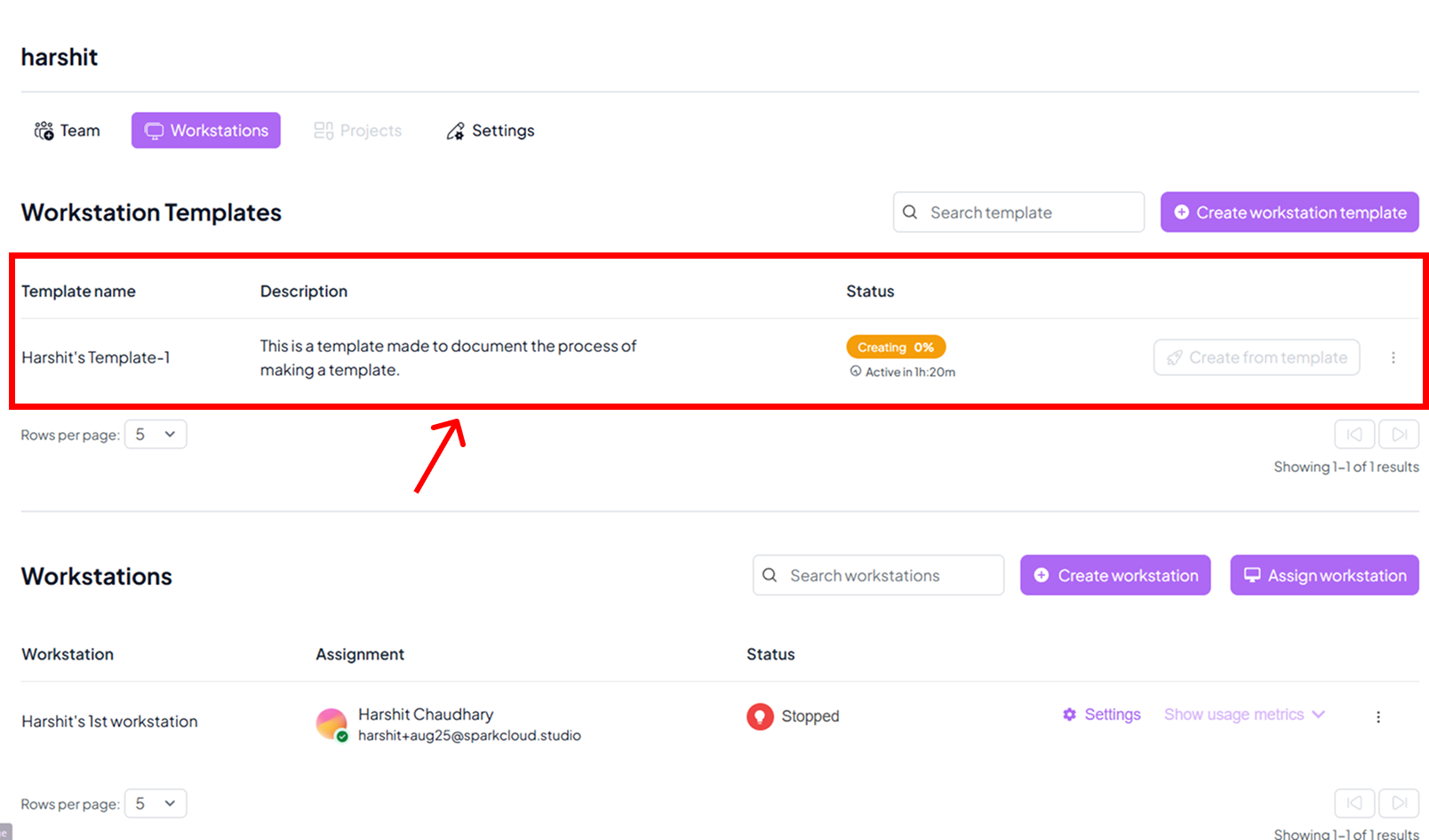Template Creation Process