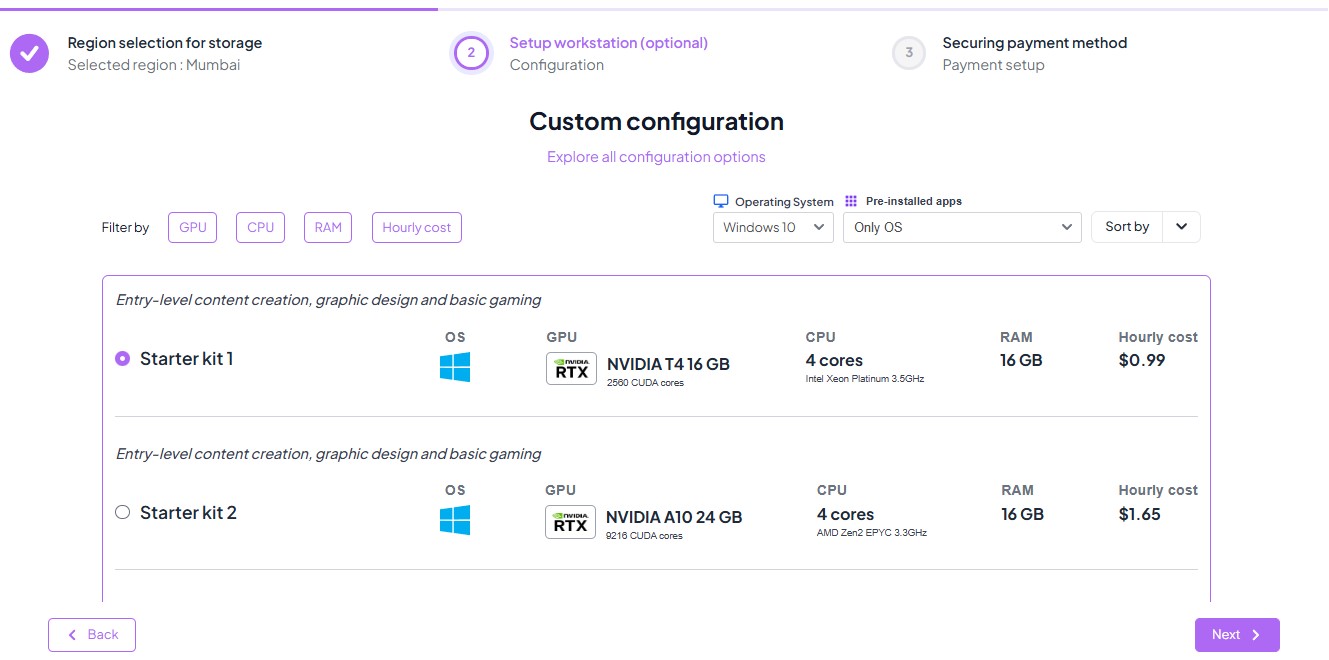 Custom configuration